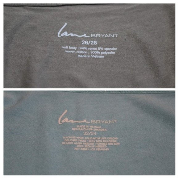 LOT of 3 Camisole / Tank Tops Apt 9 & Layne Bryant Burgundy, Teal, Taupe - Picture 11 of 16